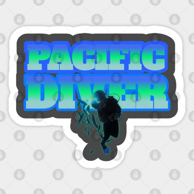 Scuba diving t-shirt designs Sticker by Coreoceanart